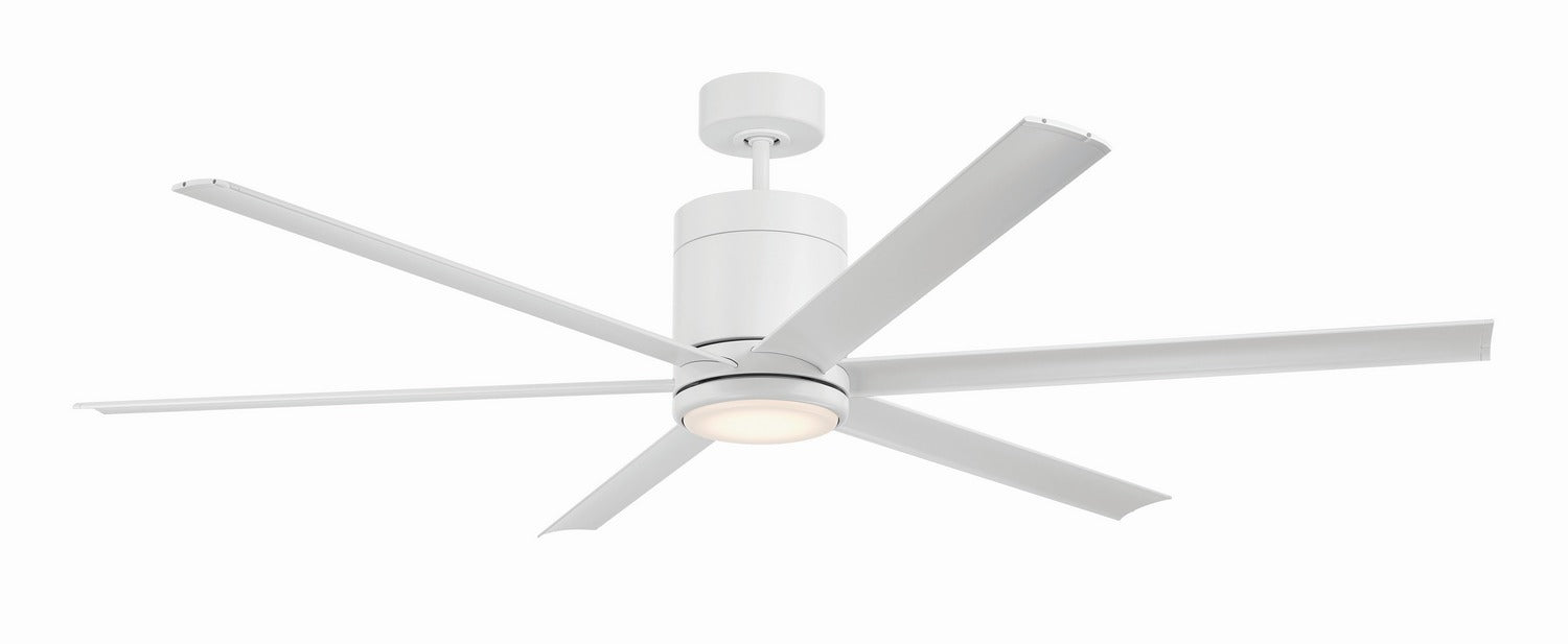Craftmade - TTE65W6 - 65" Ceiling Fan - Tate - White