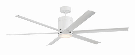 Tate 65" Ceiling Fan in White