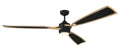 Craftmade - VIA72FBSB3 - 72" Ceiling Fan - Viva - Flat Black/Satin Brass