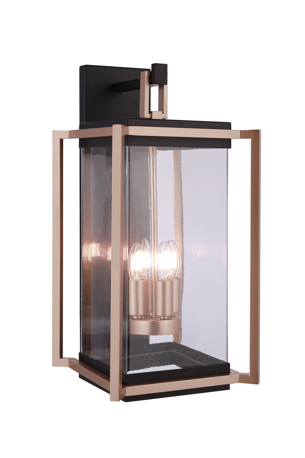 Craftmade - ZA6534-MNSB - Four Light Outdoor Wall Lantern - Metalwork - Midnight / Satin Brass