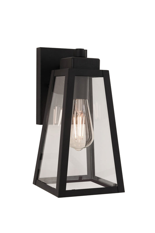 Sorano One Light Outdoor Lantern in Textured Black