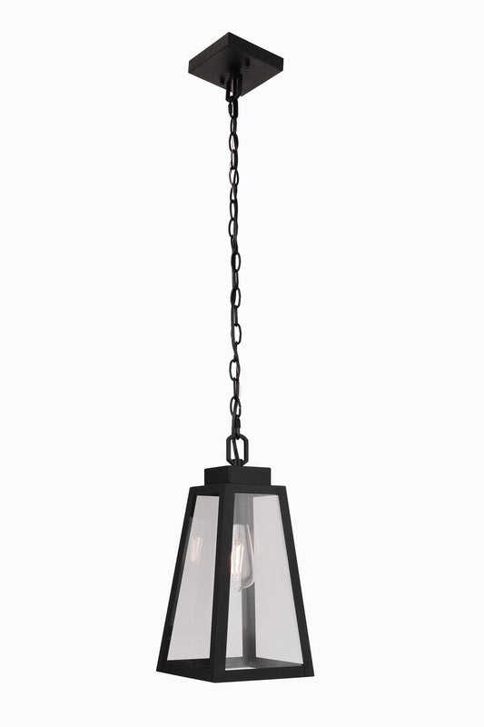 Sorano One Light Outdoor Pendant in Textured Black