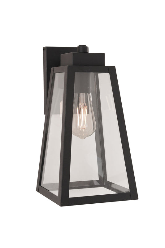 Sorano One Light Outdoor Lantern in Textured Black