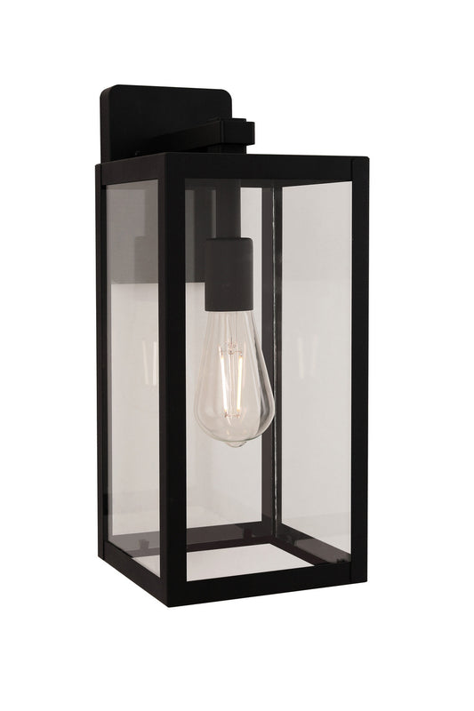 Harris One Light Outdoor Lantern in Textured Black