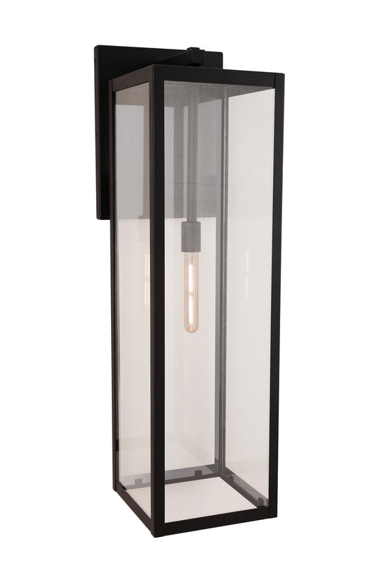 Harris One Light Outdoor Lantern in Textured Black