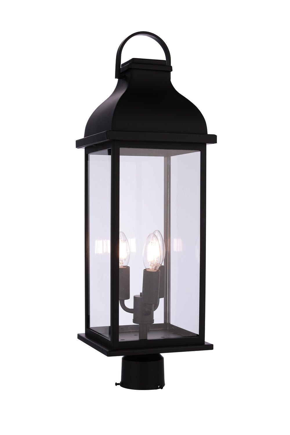 Craftmade - ZA7225-MN - Three Light Outdoor Post Mount - Bent Tree - Midnight