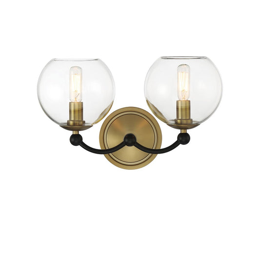 Kearney Park Two Light Bath Vanity in Coal