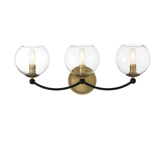 Kearney Park Three Light Bath Vanity in Coal