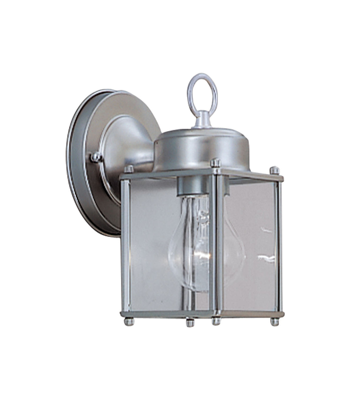 Basic Porch One Light Wall Lantern in Pewter
