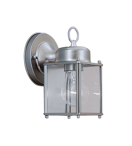 Basic Porch One Light Wall Lantern in Pewter