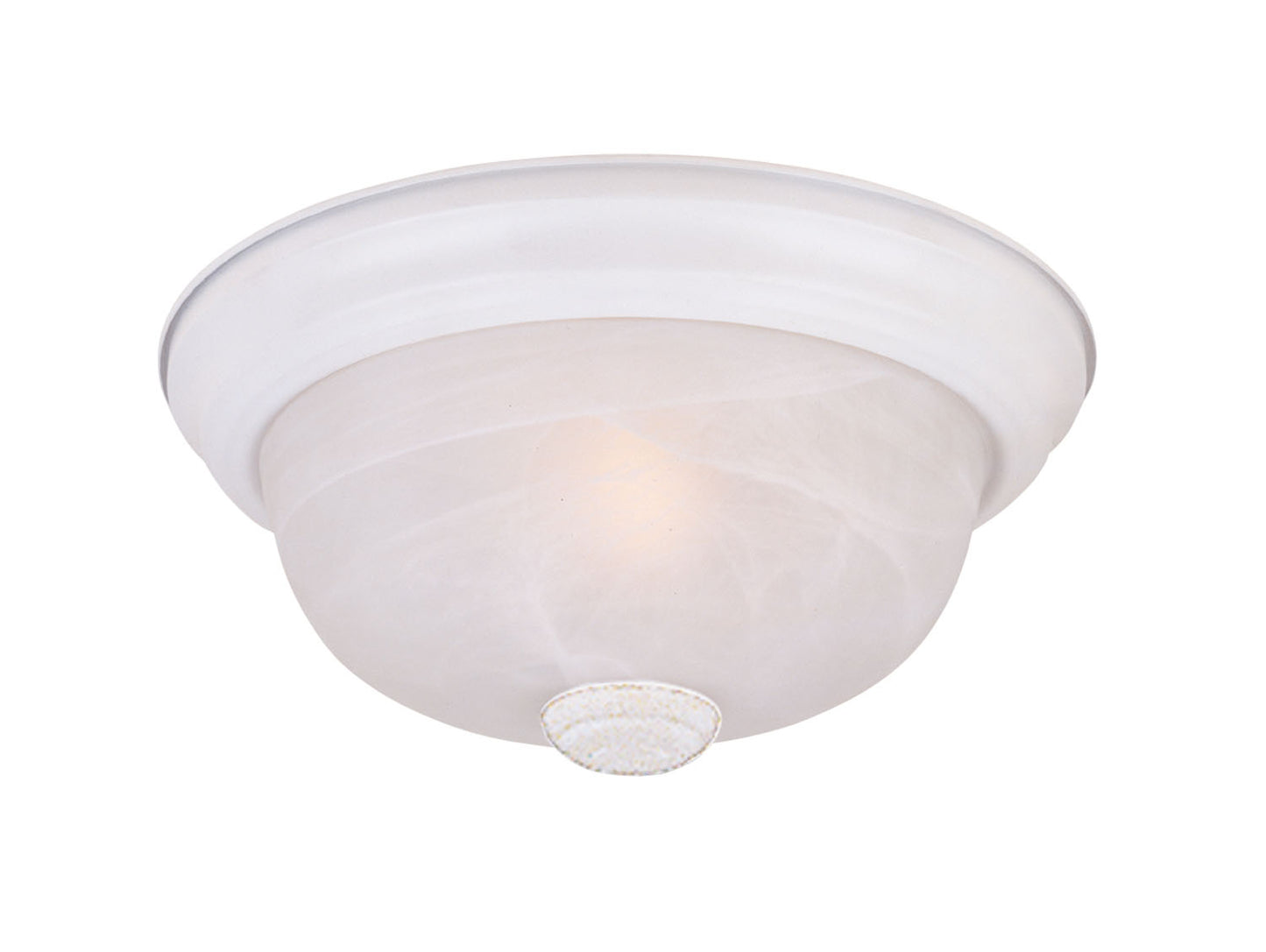 Decorative Flushmount Two Light Flushmount in White