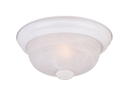 Decorative Flushmount Two Light Flushmount in White