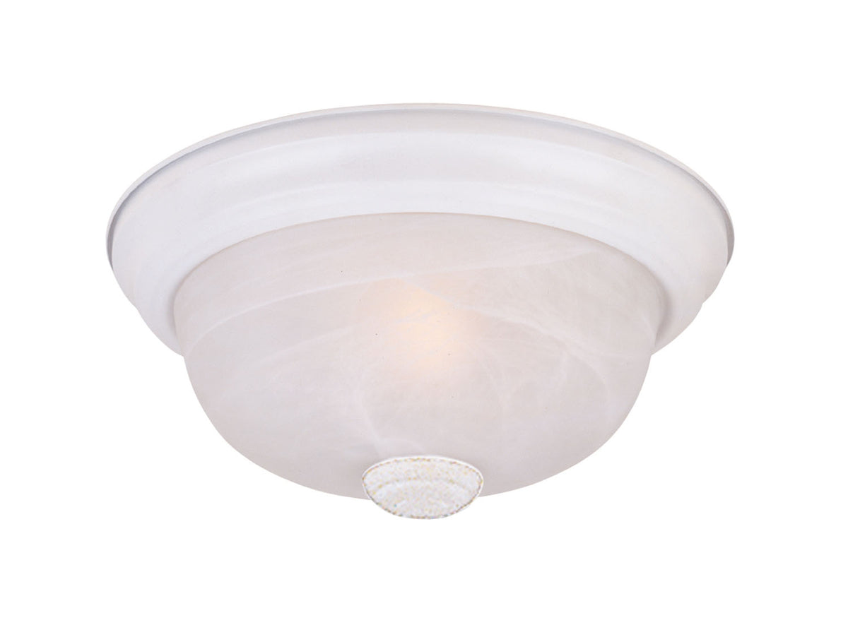 Decorative Flushmount Two Light Flushmount in White
