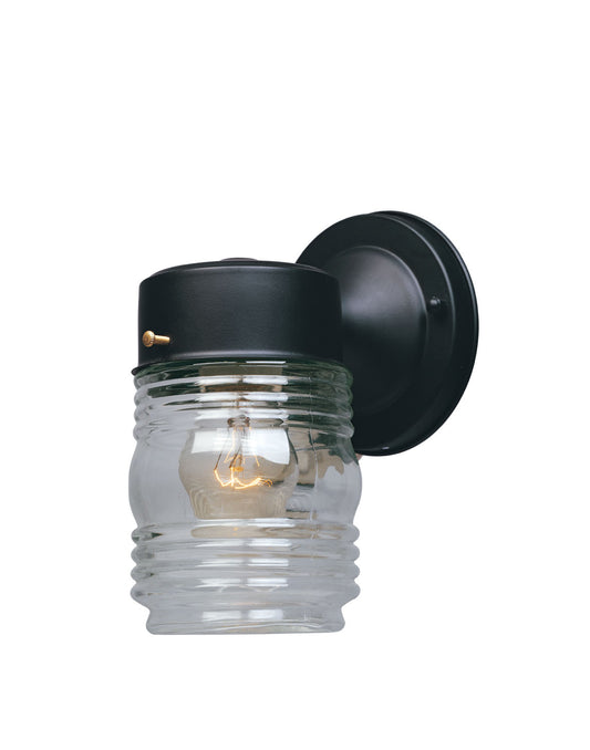Basic Porch One Light Wall Lantern in Black