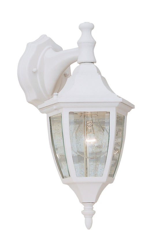 Builder Cast Aluminum One Light Wall Lantern in White