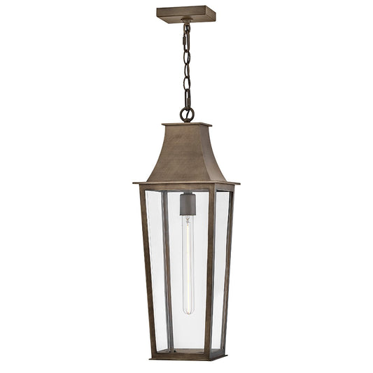 Georgetown LED Hanging Lantern in Burnished Bronze
