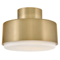 Cedric LED Semi-Flush Mount in Lacquered Brass