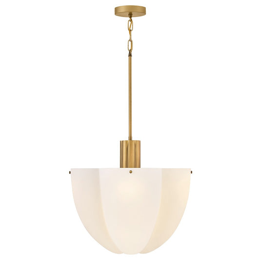 Becca LED Pendant in Heritage Brass