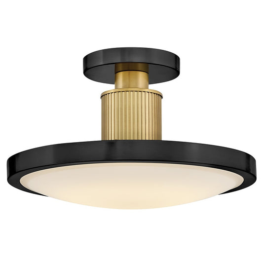 Kieran LED Semi-Flush Mount in Black