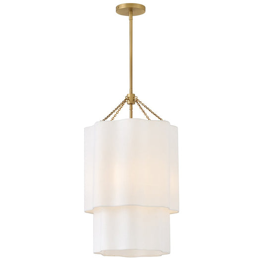 Gwen LED Pendant in Lacquered Brass