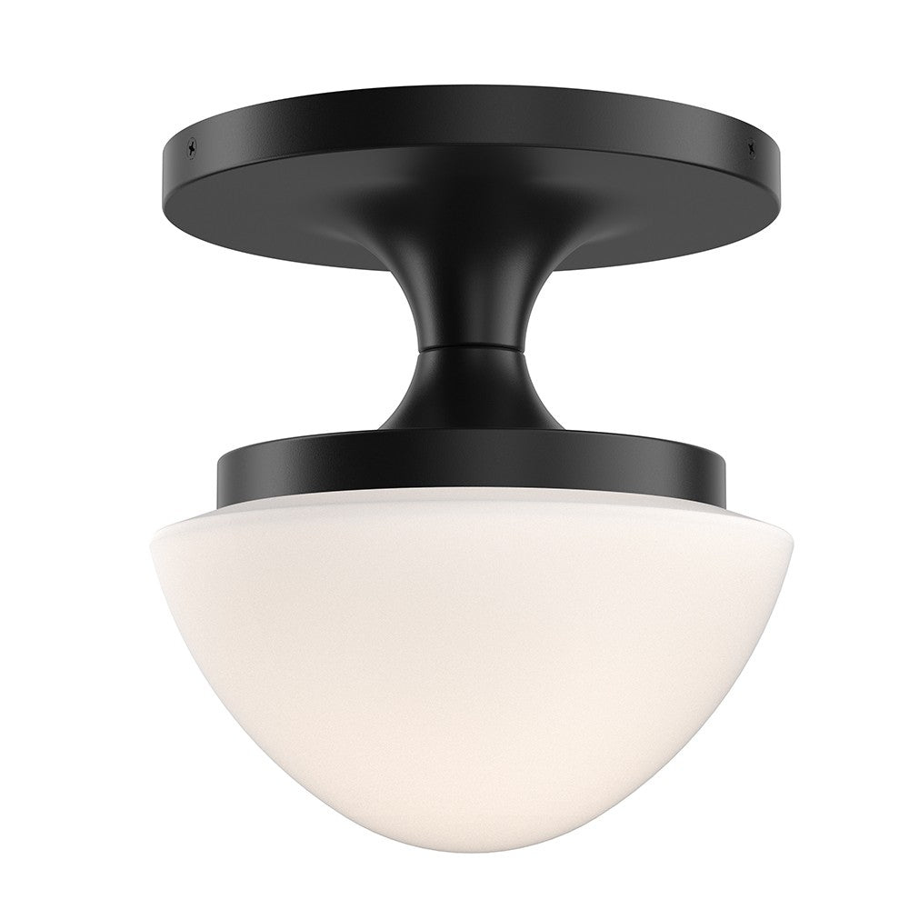 Knox LED Semi-Flush Mount in Black
