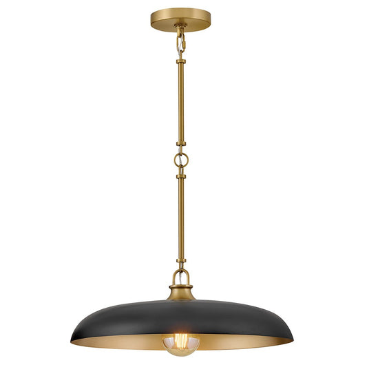 Sadie LED Pendant in Lacquered Brass