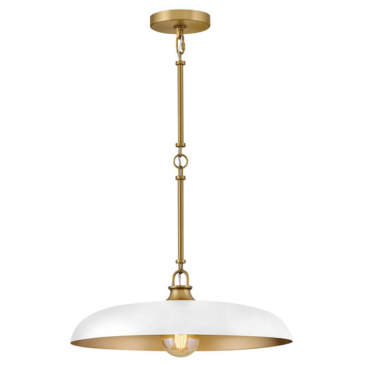 Sadie LED Pendant in Lacquered Brass
