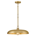 Sadie LED Pendant in Lacquered Brass