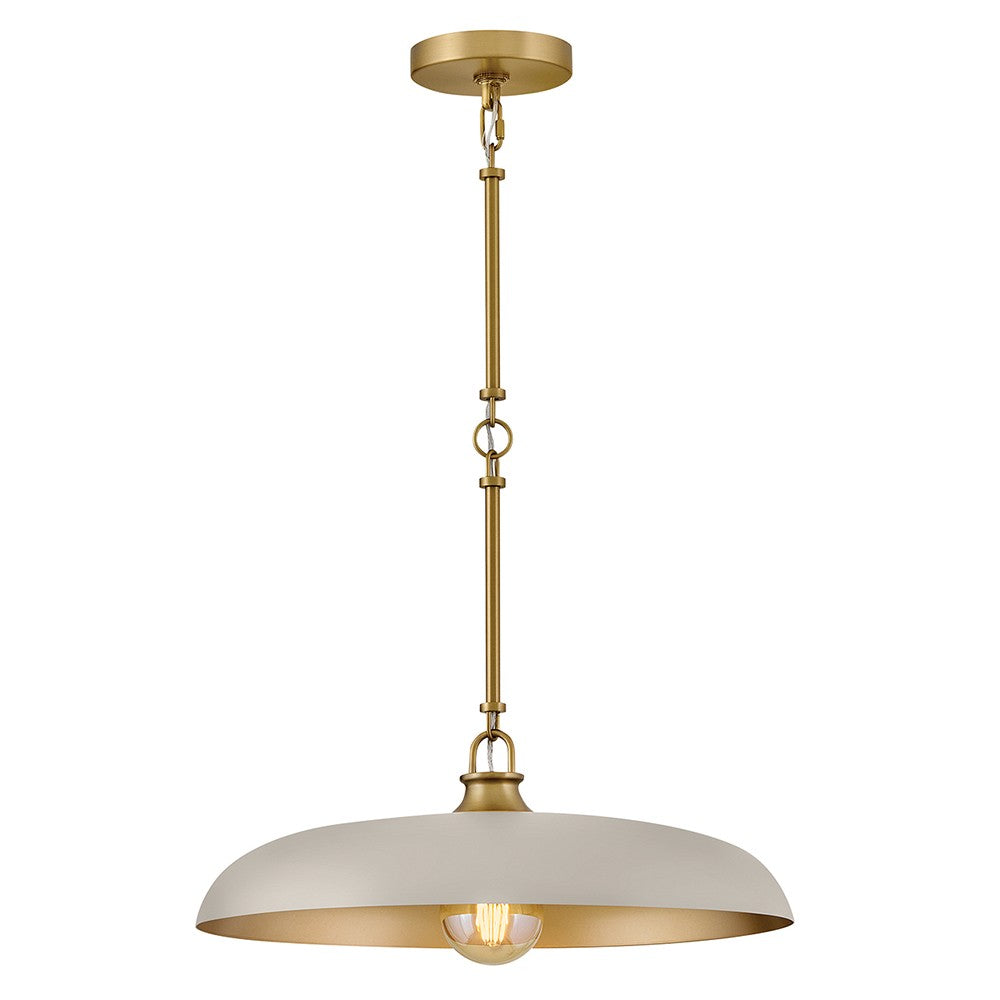 Sadie LED Pendant in Lacquered Brass
