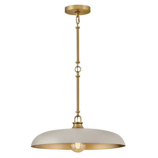 Sadie LED Pendant in Lacquered Brass