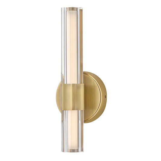 Georgette LED Wall Sconce in Lacquered Brass