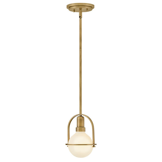 Somerset LED Convertible Semi-Flush Mount in Heritage Brass