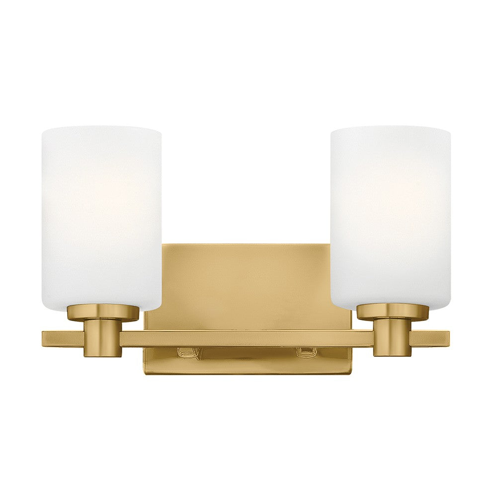 Karlie LED Vanity in Lacquered Brass