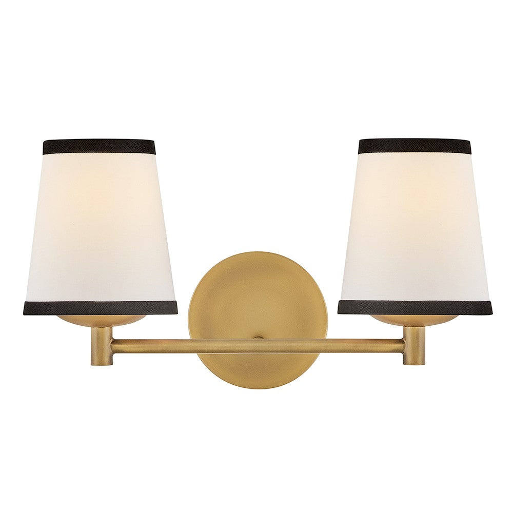 Sonia LED Vanity in Lacquered Brass