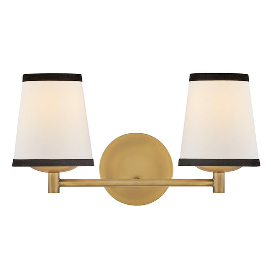 Sonia LED Vanity in Lacquered Brass