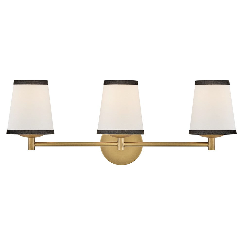 Sonia LED Vanity in Lacquered Brass