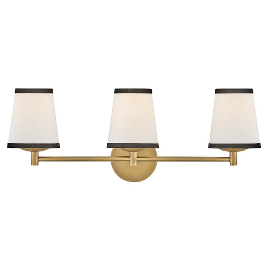 Sonia LED Vanity in Lacquered Brass
