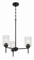 Craftmade - 60523-FB - Three Light Chandelier - Claire - Flat Black