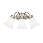 Three Light Bath in Brushed Nickel