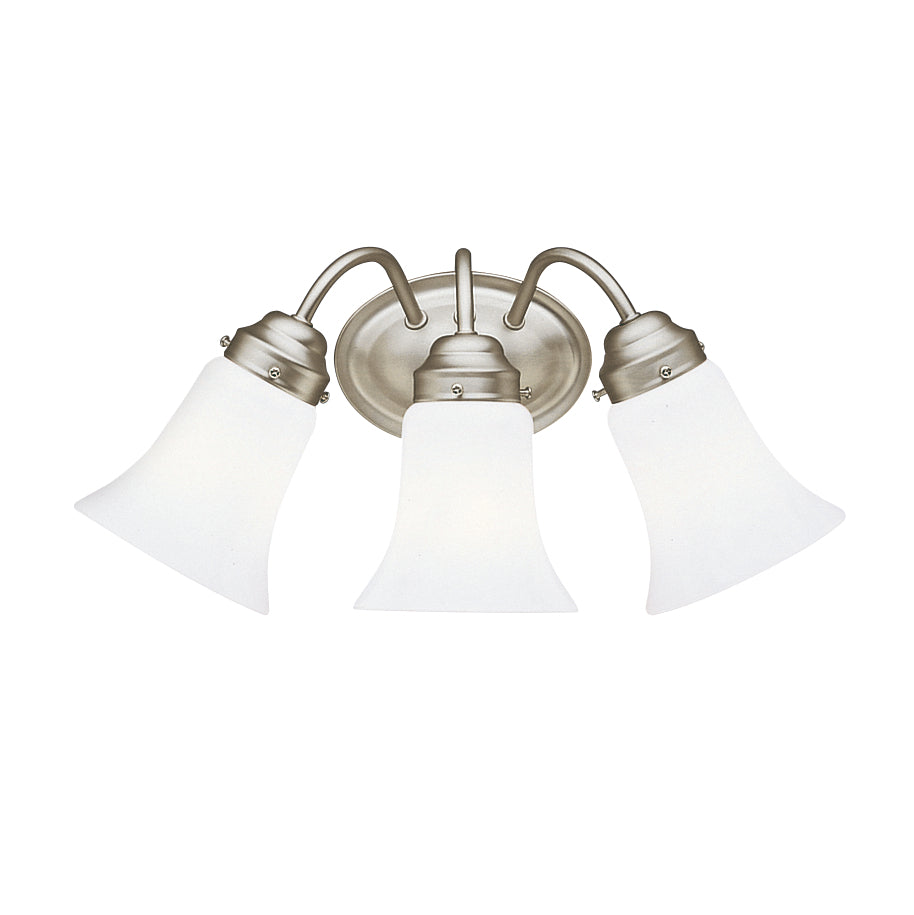 Three Light Bath in Brushed Nickel