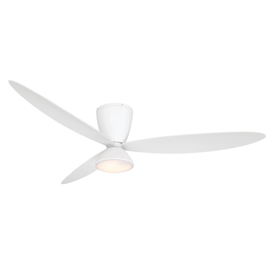 Hourglass 58"Ceiling Fan in Flat White