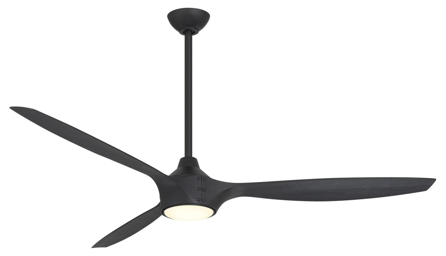 Pierce 65"Ceiling Fan in Coal Black