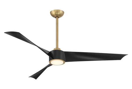 Pike 56"Ceiling Fan in Legacy Brass