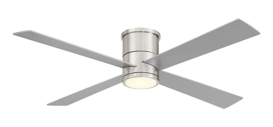 Falco 54"Ceiling Fan in Brushed Nickel With Silver Blades