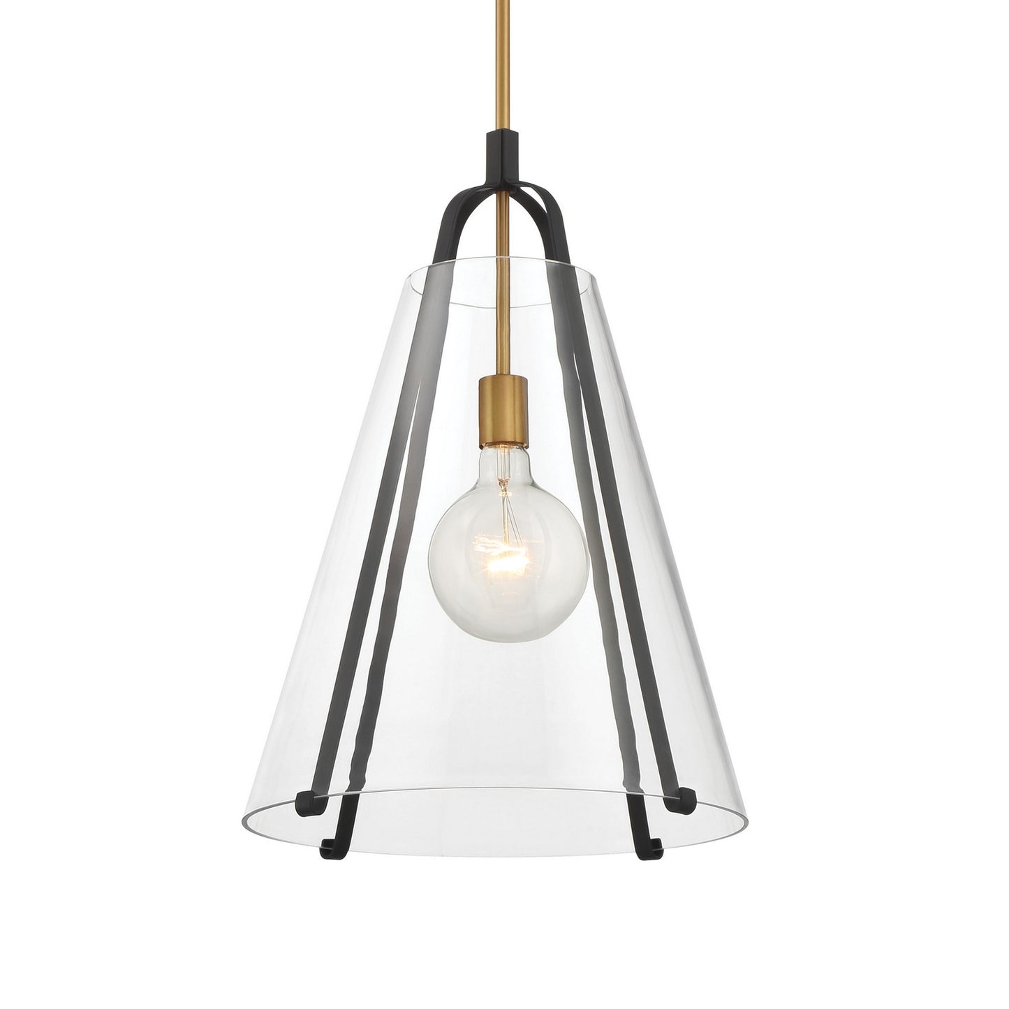 Paxos One Light Pendant in Legacy Brass