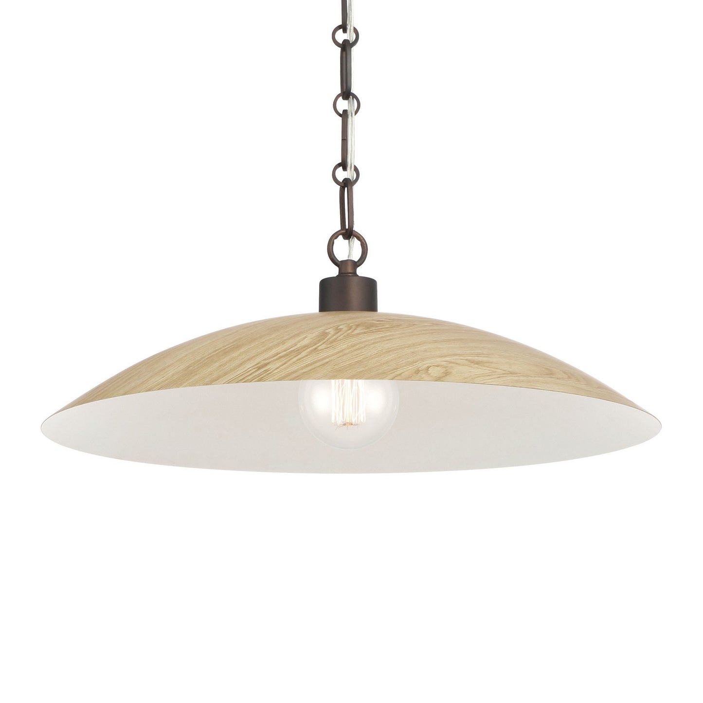 Derby One Light Pendant in Dark Bronze