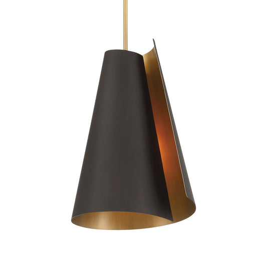 Hillcrest One Light Pendant in Dark Bronze
