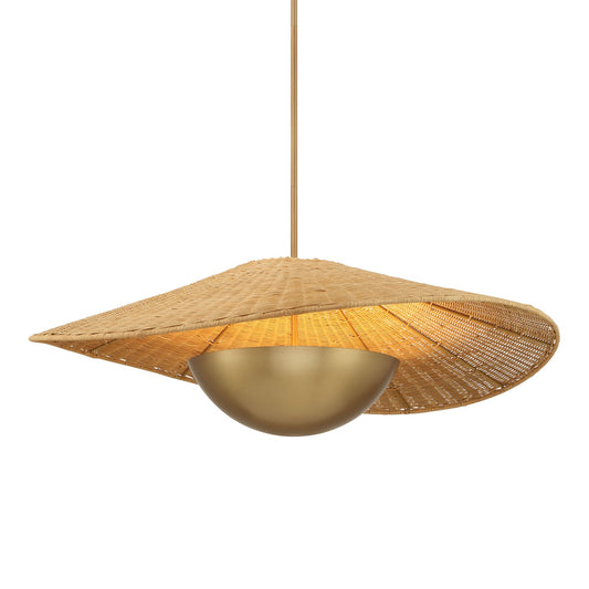 Nestor Three Light Pendant in Legacy Brass