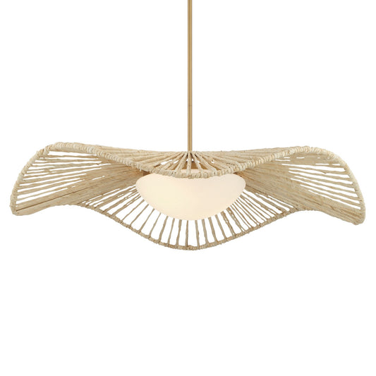 Longfield Two Light Pendant in Legacy Brass