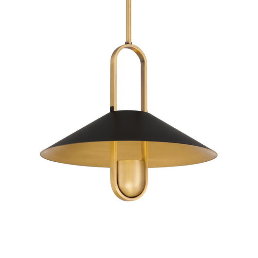 Goldenridge One Light Pendant in Matte Black